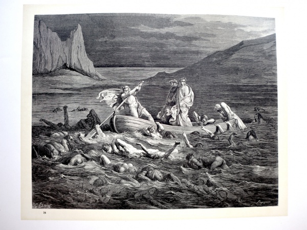 Gustave Doré, 164 ans de antiguidade! UMA (01) PRANCHA (papel) de