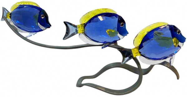 Swarovski Crystal Paradise Fish- Magnifico grupo escultórico