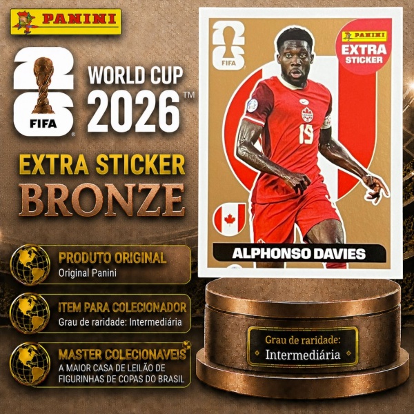 2026 - EXTRA LEGEND BRONZE - ALPHONSO DAVIES (Canadá) - Figurinha