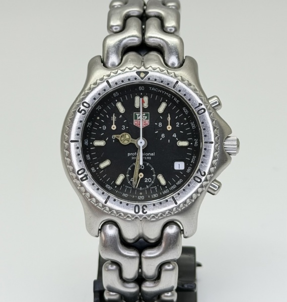 時計 tag heuer Tag Heuer - Belíssimo e raro relógio suíço de pulso cronógrafo