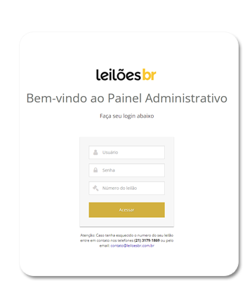 Login do administrador